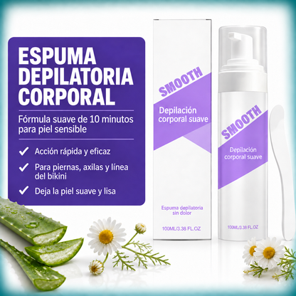 Espuma depilatoria para piel sensible