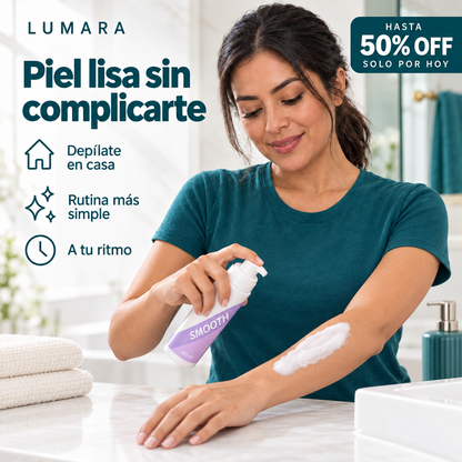 Espuma depilatoria para piel sensible